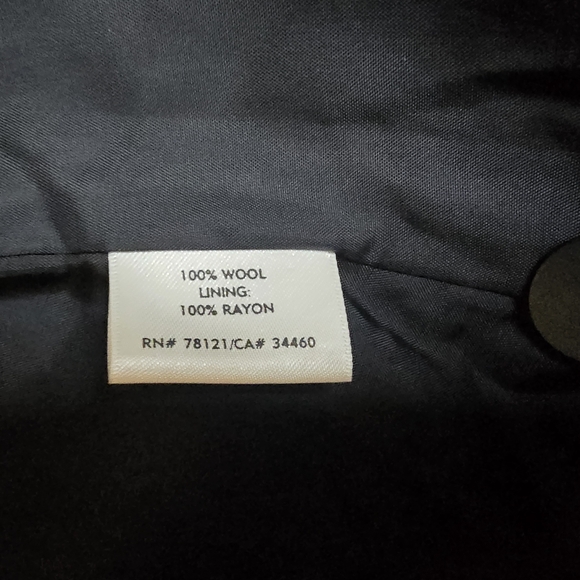 Eileen Fisher 100% Wool Black Button Pockets Satin Lining Women's Size Medium - Picture 7 of 10